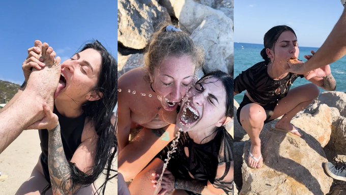 Typical beach day !☀️☀️☀️ Also the best solution to get rid of sand on your feet ... 💦💦💦  @venomxevil<a href="/tag/clip"class="tags"><span>#clip</span></a>