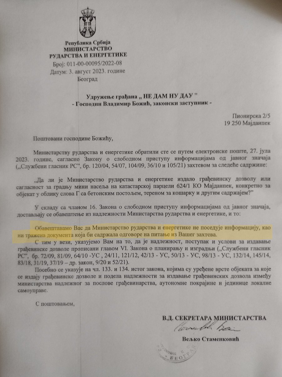 nedamnudau's tweet photo. Naselje na parceli 624/1 (podnožje #Starice) postoji.👇
Sagrađeno je za potrebe stanovanja kin. radnika.
Od odeljenja za urbanizam Majdanpek NEMA dozvolu za gradnju. Od Min. rudarstva i energ. NEMA dozvolu. Podsećamo: šumsko zemljište, svojina R Srbije!
Istražujemo dalje 🤨🧐 https://t.co/iQA1wPPL0x
