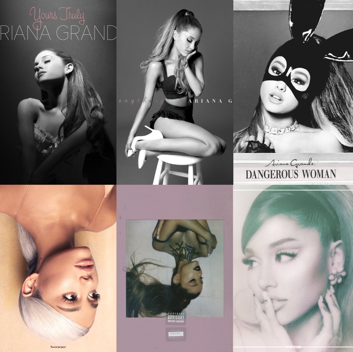 arianagrandebr's tweet photo. “yours truly deluxe” é a primeira capa da ariana grande sorrindo ❤️‍🩹 https://t.co/ITLRYH0mQM