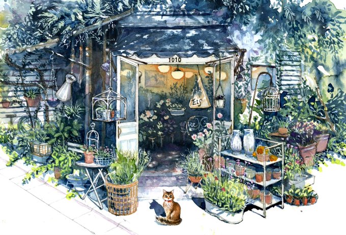 「猫 植木鉢」のTwitter画像/イラスト(新着)