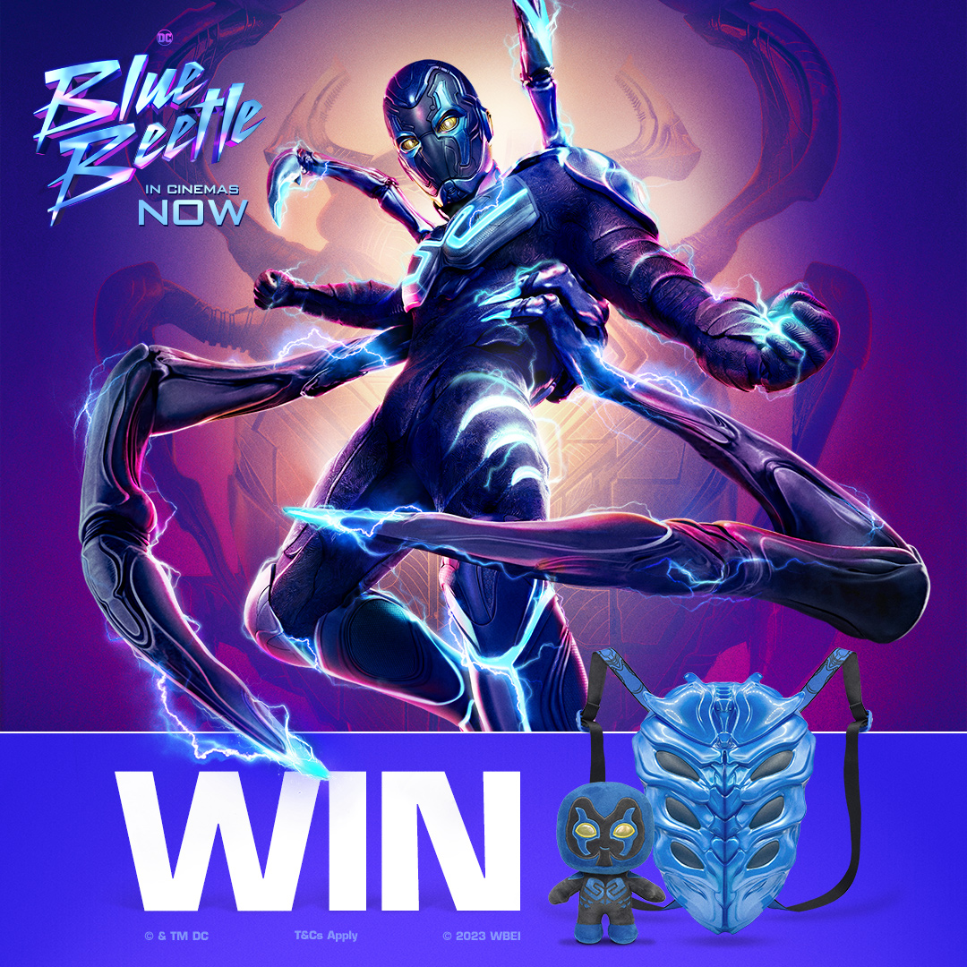 WIN🔔To celebrate the release of #BlueBeetle , in cinemas NOW, <a href="/WarnerBrosUK/">Warner Bros. UK</a> offer you the chance to win merchandise for the brand-new DC Hero. Follow us, retweet and tell us your favourite DC Hero in the comments to enter. One winner will be chosen at random on 31/08/23. UK only