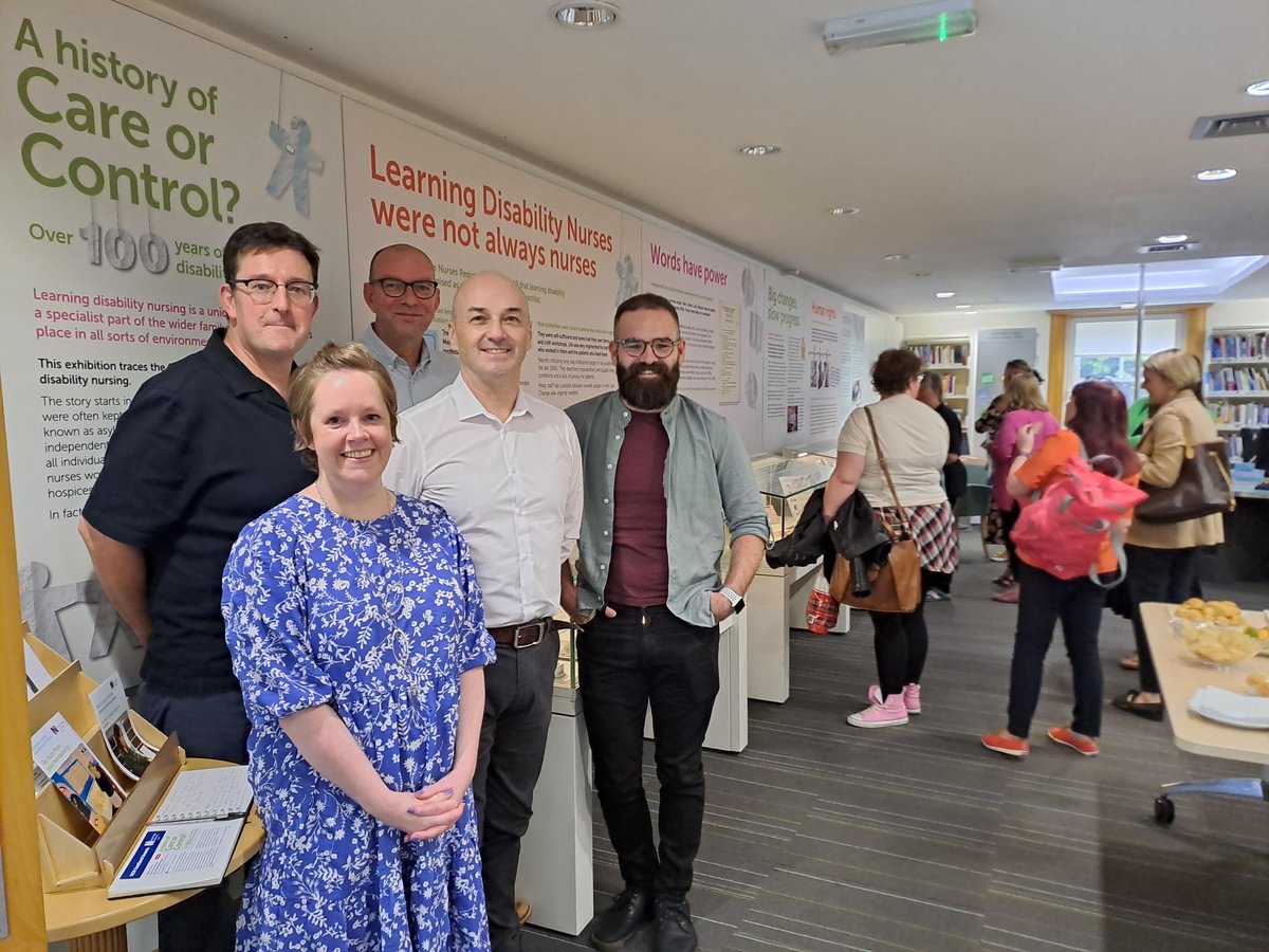 The panel for our Conversation with Learning Disability Nurses have been enjoying the exhibition before our event kicks off. Chair Prof Michael Brown @RcnLDForum @QUBSONM & our experts @samabdulla @KerryLDNurse93 @LDNmgallagher @scott_taylor70