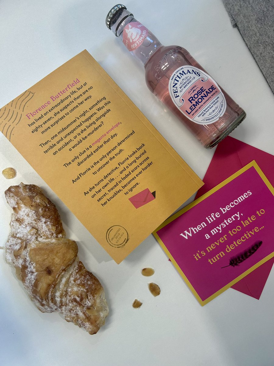 Wednesday morning 🥐 🥤 @TransworldBooks Towers. Sharing the love for #TheNightInQuestion 🧡📚 @sfletcherauthor - delicious proofs, yummy brunch goodies. A book to lift you, make you wonder, characters you will warm to, an exquisite gift of a story. Out April 2024. Hands up! 🤚