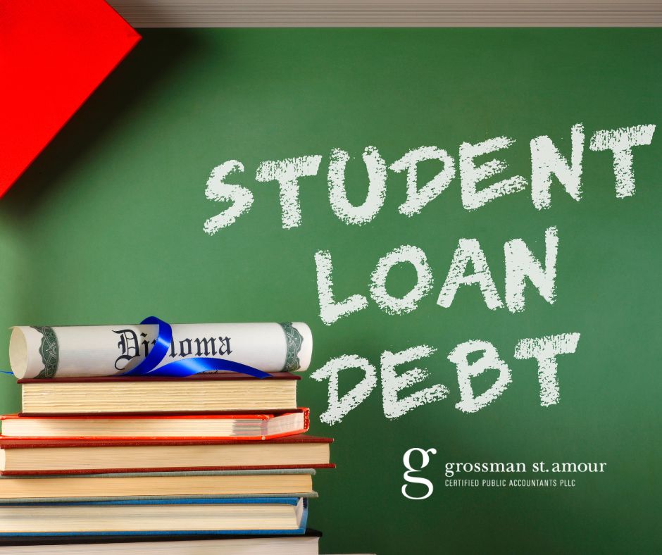 Starting Sept. 1, 2023, federal student loans will begin accruing interest again and loan payments will officially restart in October 2023. Read this article for more information gsacpas.com/handling-stude…. Contact us to discuss your options at 315.424.1120 or info@gsacpas.com.