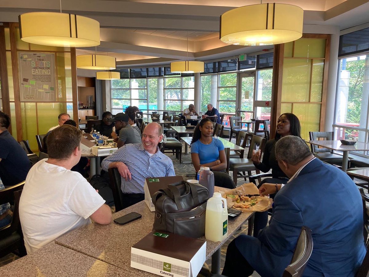 PennStateLER's tweet photo. Last Friday our faculty and staff welcomed our new 2-year MS in HRER students, Psych/LHR/Spanish IUG students, and MPS in LGWR students to lunch at Cafe Laura. We want to give a BIG thank you to @IntlPaperCo for sponsoring lunch!
#WeAre #PennStateLER #MakingWorkplacesBetter https://t.co/HrhjR0XFBo