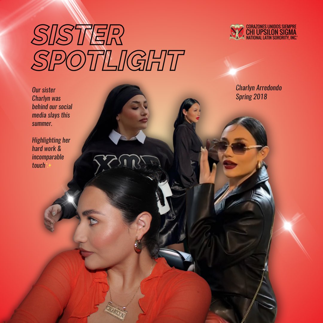 CUS_BetaEta's tweet photo. BETA ETA THANKS YOU 🙏👑✨📣

Today we are spotlighting our sister Charlyn Arredondo (SP’18 #3) ✍️💋📸
Charlyn was the mastermind behind our social media these last couple of months. Her passion &amp; dedication for our chapter is like no other. (your little got it from here❤️‍🔥) https://t.co/paGb1AJTVt