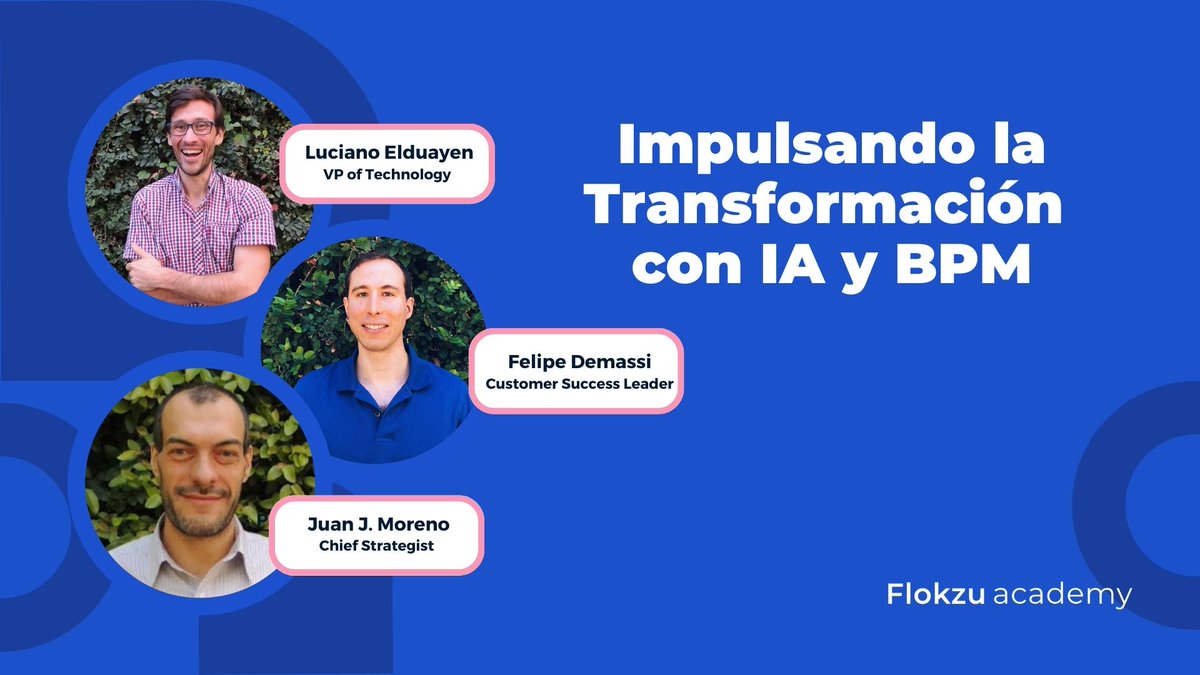 Revive el evento! 💫
La grabación de nuestra última masterclass ya está disponible! nuestro VP de Tecnología, Líder de Customer Success, y  Chief Strategist, fueron los protagonistas de nuestro más reciente Panel sobre #IA y #BPM. 
Accede aquí: lnkd.in/ebkMVWbB