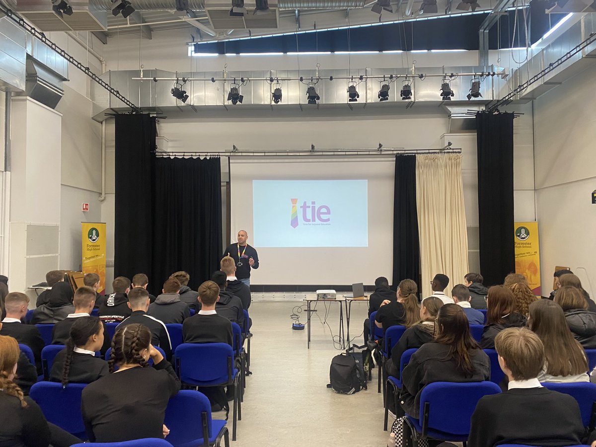 Fantastic input from Liam and Jordan <a href="/tiecampaign/">TIE</a> for our S5 today as they start their unit on understanding prejudice and discrimination. Thanks for sharing your stories <a href="/forresterhs/">Forrester High</a> continues on making sure we make our community safe and inclusive for all 🌈🏳️‍⚧️
