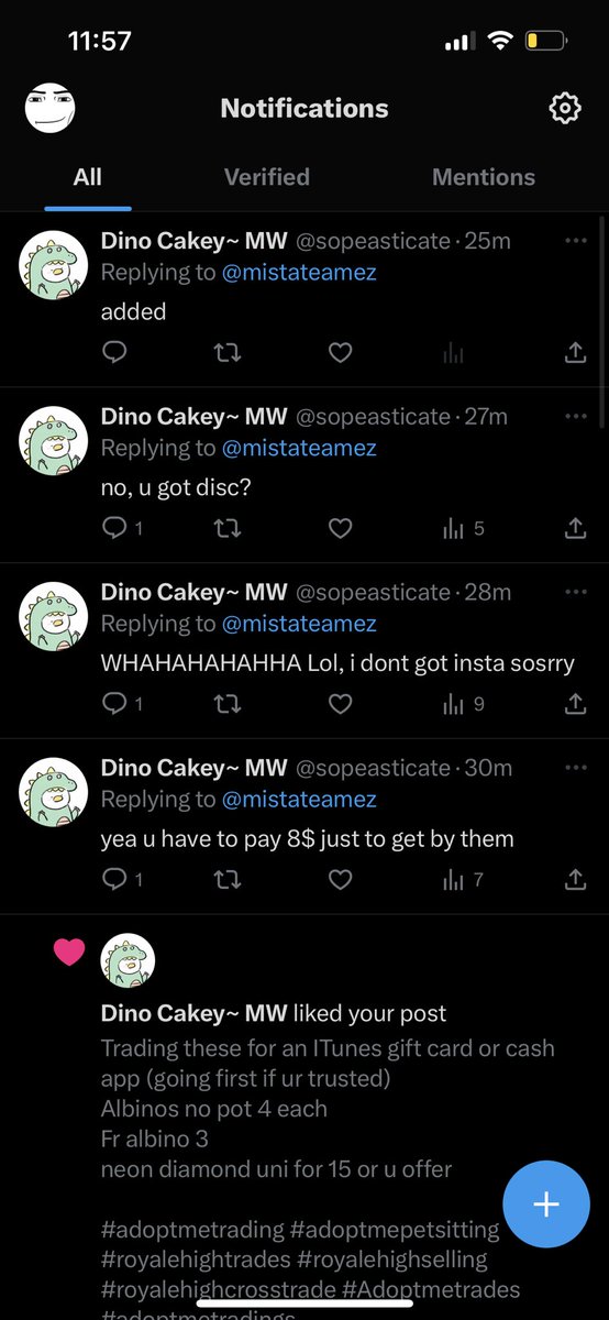mistateamez's tweet photo. Stop deleting ur replies imma keep callin u out bitch #adoptme #Adoptmetrades #Adoptmetrade #adoptmeoffer #adoptmeoffers #adoptmecommision #adoptmeroblox #adoptmegiveaway #adoptmegws https://t.co/z8Bjt18OcV