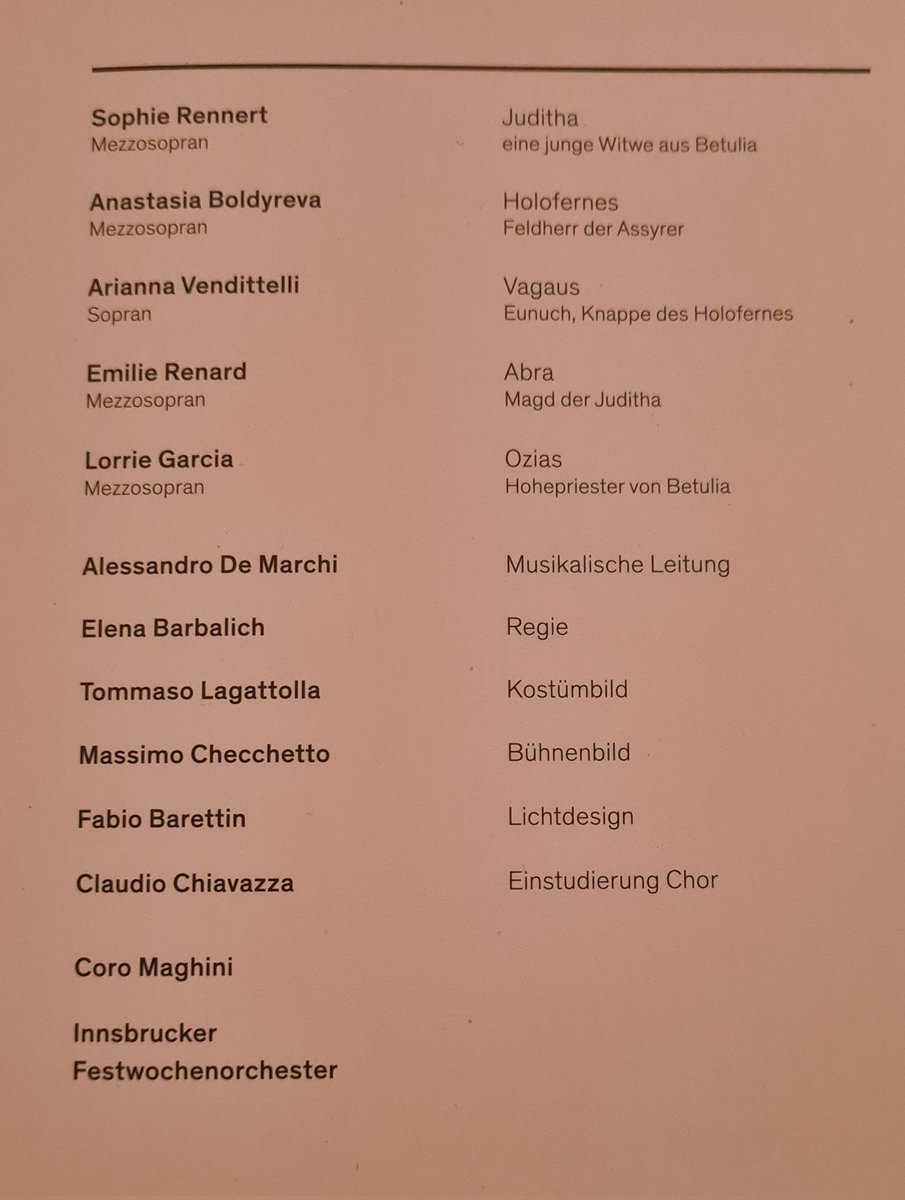 Opernjunkie's tweet photo. "Et placata sic ira divina..."
Heute eine Kopf-Ab-Oper, die nicht #Salome heißt 😆 große Vorfreude auf die #Premiere von Antonio #Vivaldi|s #JudithaTriumphans mit #SophieRennnert in der Titalpartie und Allessandri #deMarchi im Graben 🎶 #InnsbruckerFestwochenDerAltenMusik https://t.co/Ufl75kqTm1