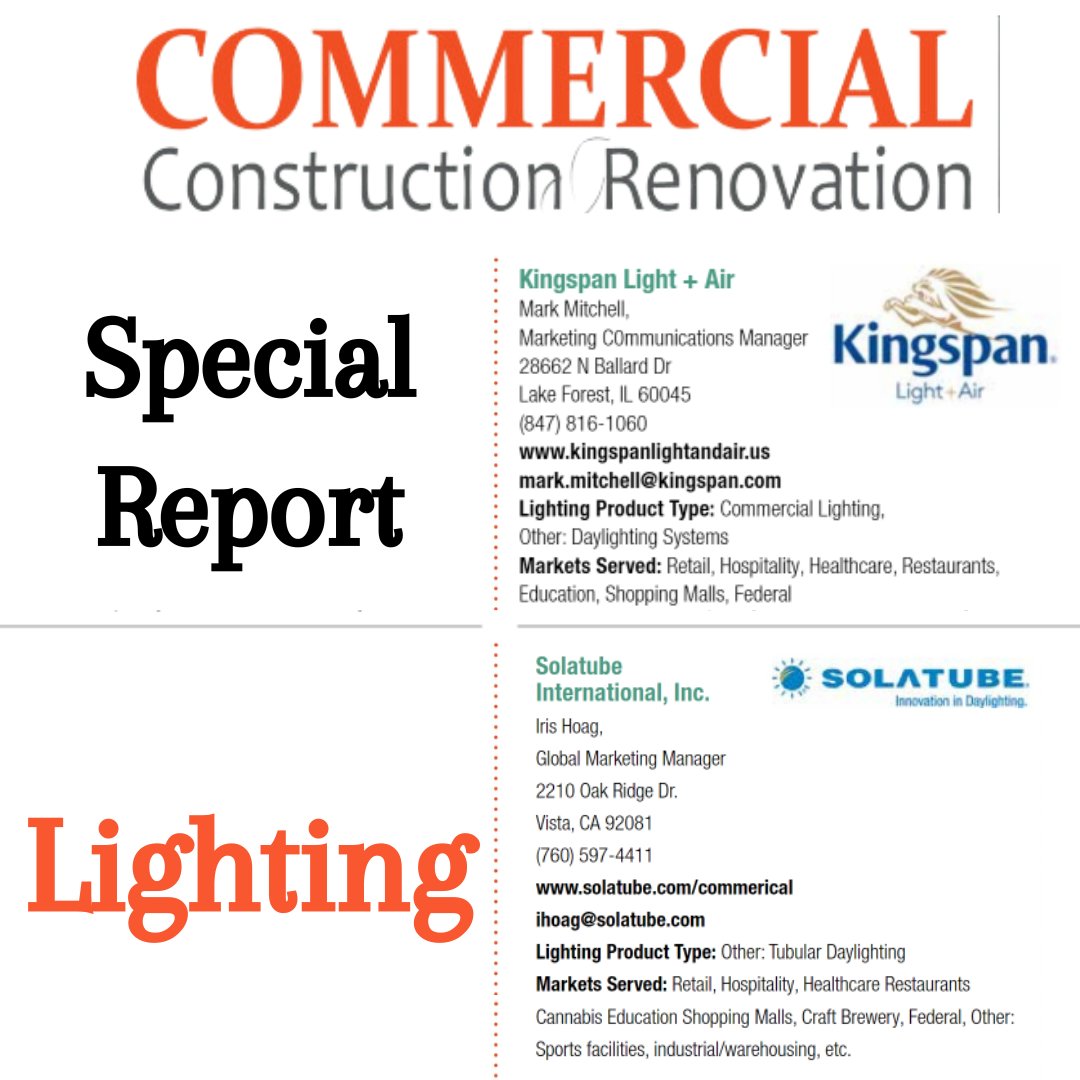 PR_Buzz's tweet image. Our clients, Solatue International and Kingspan Light + Air, were featured in the June issue of @ccrmag as part of their annual lighting listing.

Check it out: buff.ly/3O59bxg 

#TheMcRaeAgency #PR #PRBuzz #publicrelations #AZ #digitalmarketing #ClientCoverge