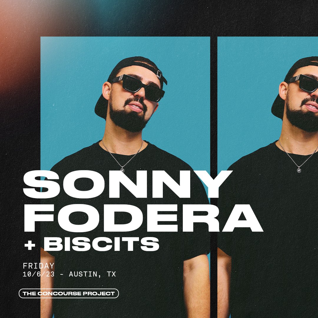 Who's ready for some Sonny Biscits?! ☀️ @sonnyfodera and @BiscitsMusic are coming to @concourseproj on October 6th! 😎👏 Tickets go on sale tomorrow, August 24th at 12pm CT! 🕛