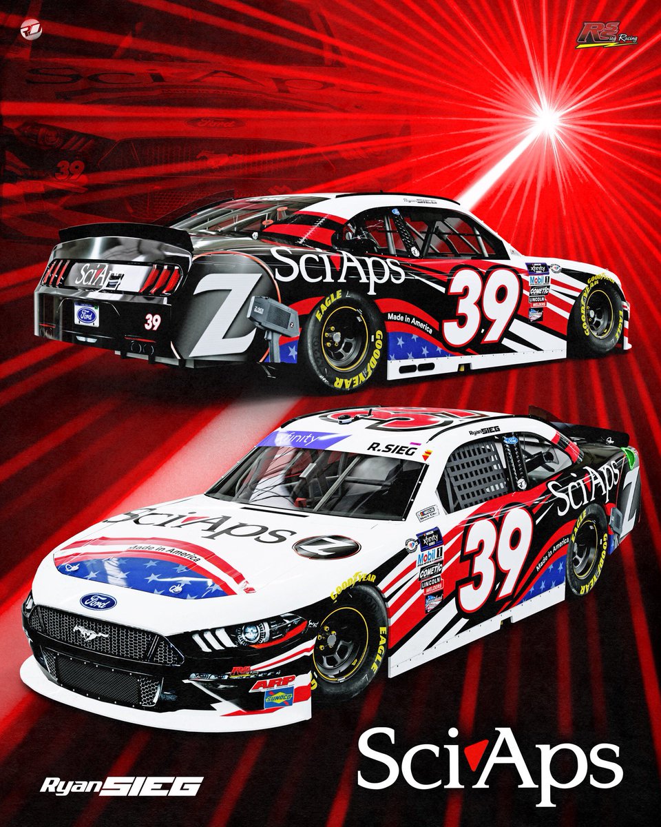 RyanSiegRacing's tweet photo. We are thrilled to announce that @SciAps_Inc will join us as the primary sponsor on the #39 for the remaining races this season. The partnership will start this Friday night in Daytona. https://t.co/a2PeQHBSCf