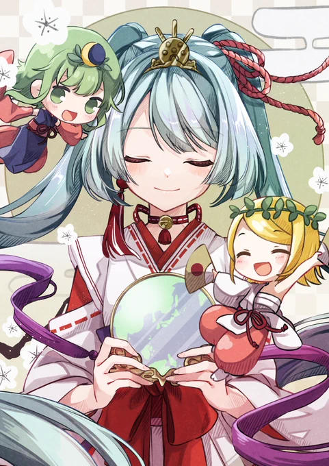 みんなありがとう やっぱり地球を愛してる#39曲チャレンジ_2#初音ミク #鏡音リン#GUMI 32:神のまにまに/れるりり 