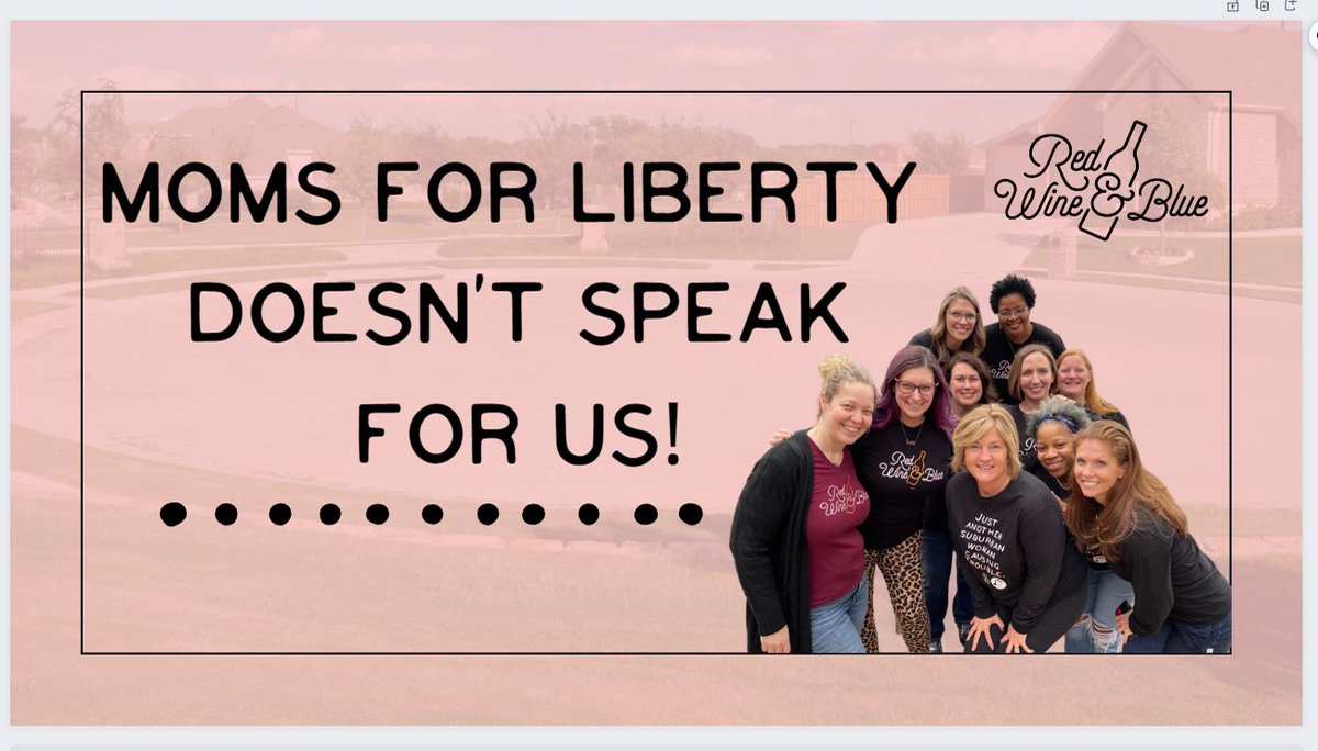 sbmmom's tweet image. Moms for Liberty is NOT a grassroots movement representing mainstream parents, but you wouldn’t know it from the news coverage they&apos;ve been getting. 

I just signed this petition telling major media heads Moms for Liberty doesn’t speak for me! 👇  share.redwine.blue/s/Jl-9JOY7geCh…