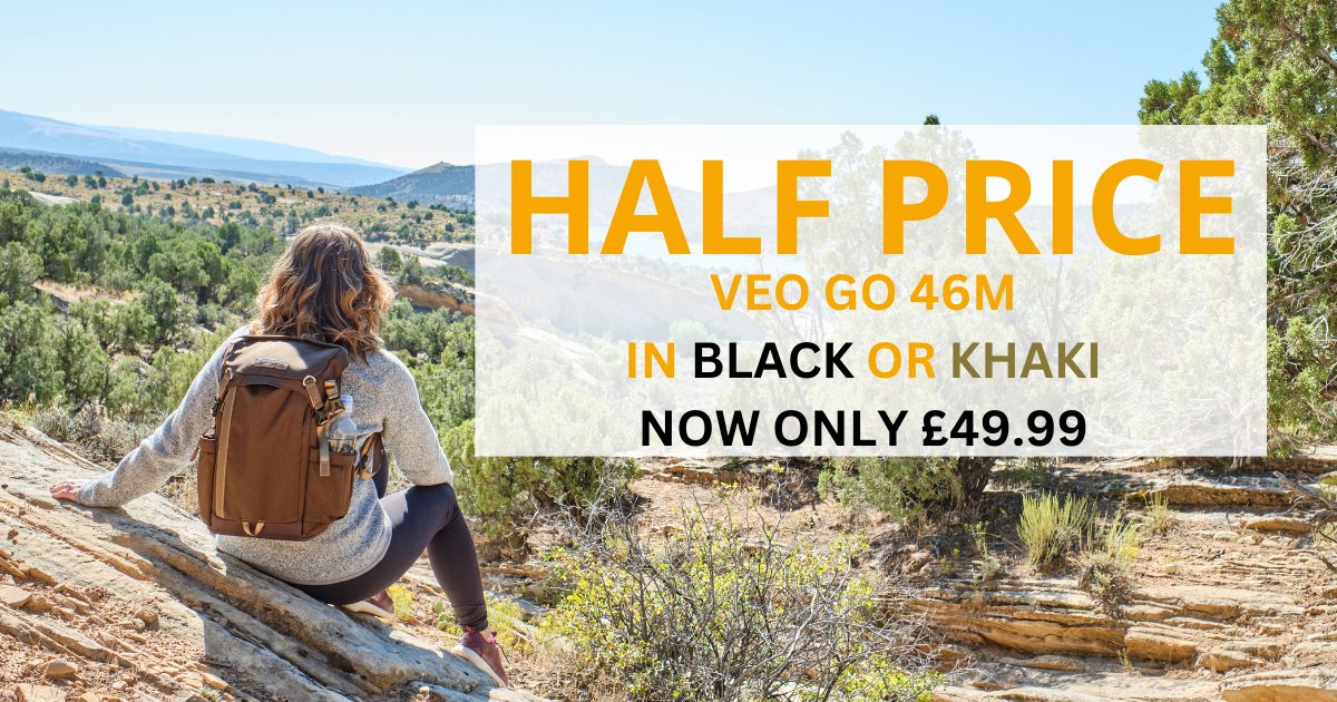 #DOTW - Half price 📷

This week only you can grab the VEO GO 46M in Black or Khaki for only £49.99. 

The VEO GO 46M is the ideal slim and stylish backpack that fits 2 Mirrorless/CSC/Hybrid Cameras with lens attached& more! 

#VanguardPhotoUK #DOTW