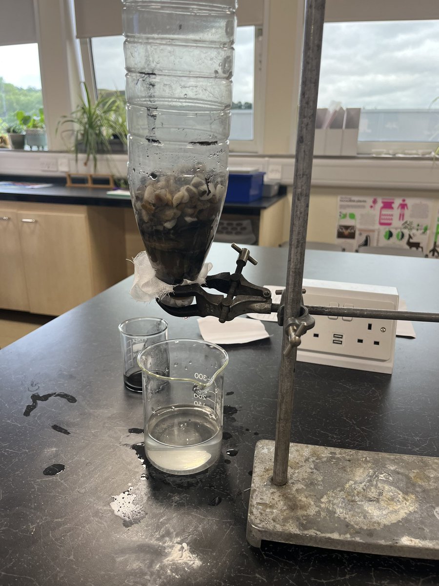 S2’s have become water engineers and have been in competition to see who can create filters to give the cleanest water 💦 #STEM