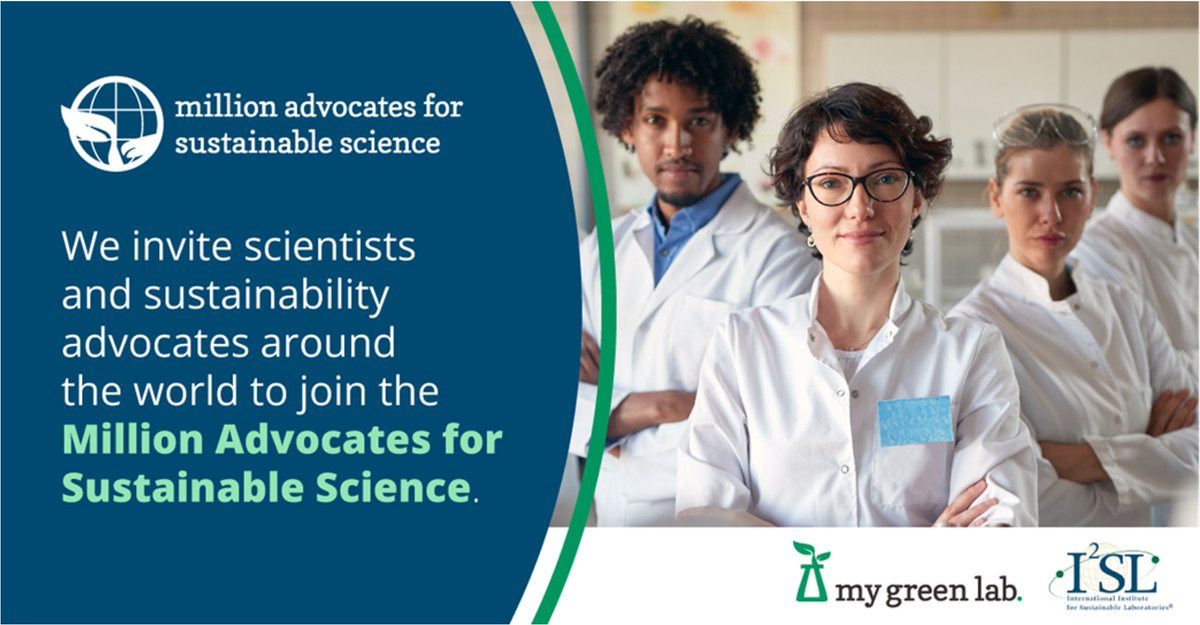 My_Green_Lab's tweet image. Be an advocate for sustainable science by joining us in pushing for change. As an Organizational Signatory, you can help us achieve this ambitious goal and demonstrate your institution’s commitment to promoting sustainable practices. Learn more:
sustainablescienceadvocates.org/organizational…