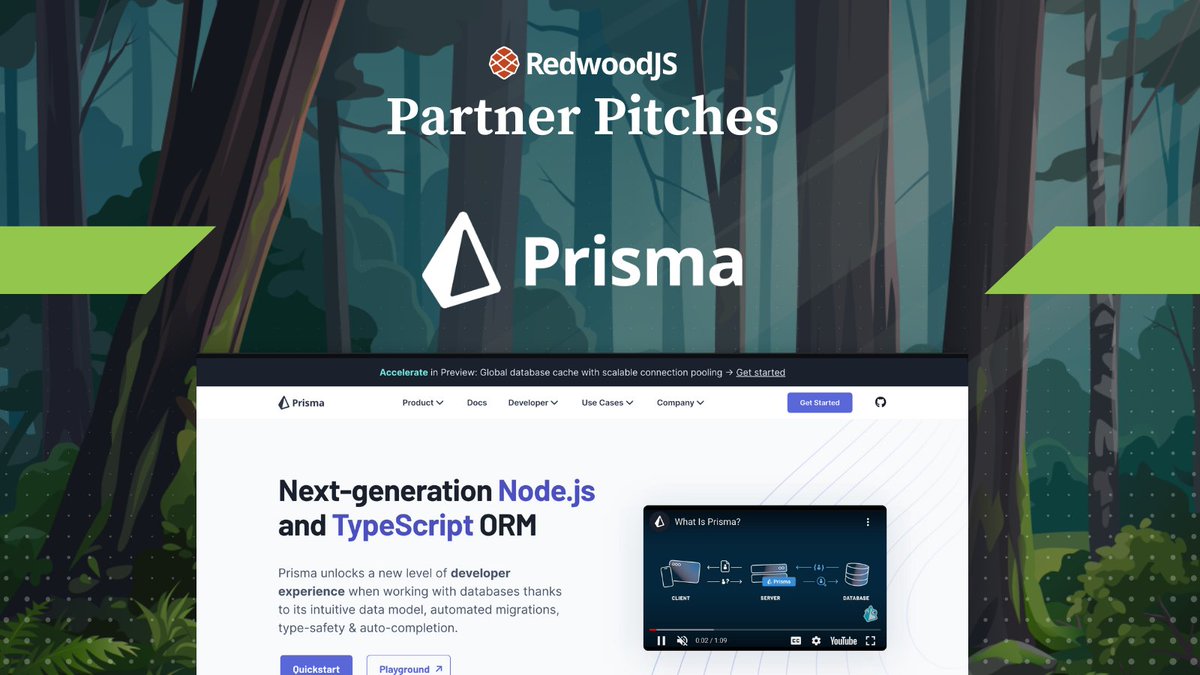 RedwoodJS's tweet image. 🥳 We’re thrilled that @ankur_datta_007 from @prisma will be joining us on Aug 24 for our #RedwoodJS Partner Pitch. The way @prisma seamlessly handles database operations within RedwoodJS is a game-changer. 

🧵  2 / 7