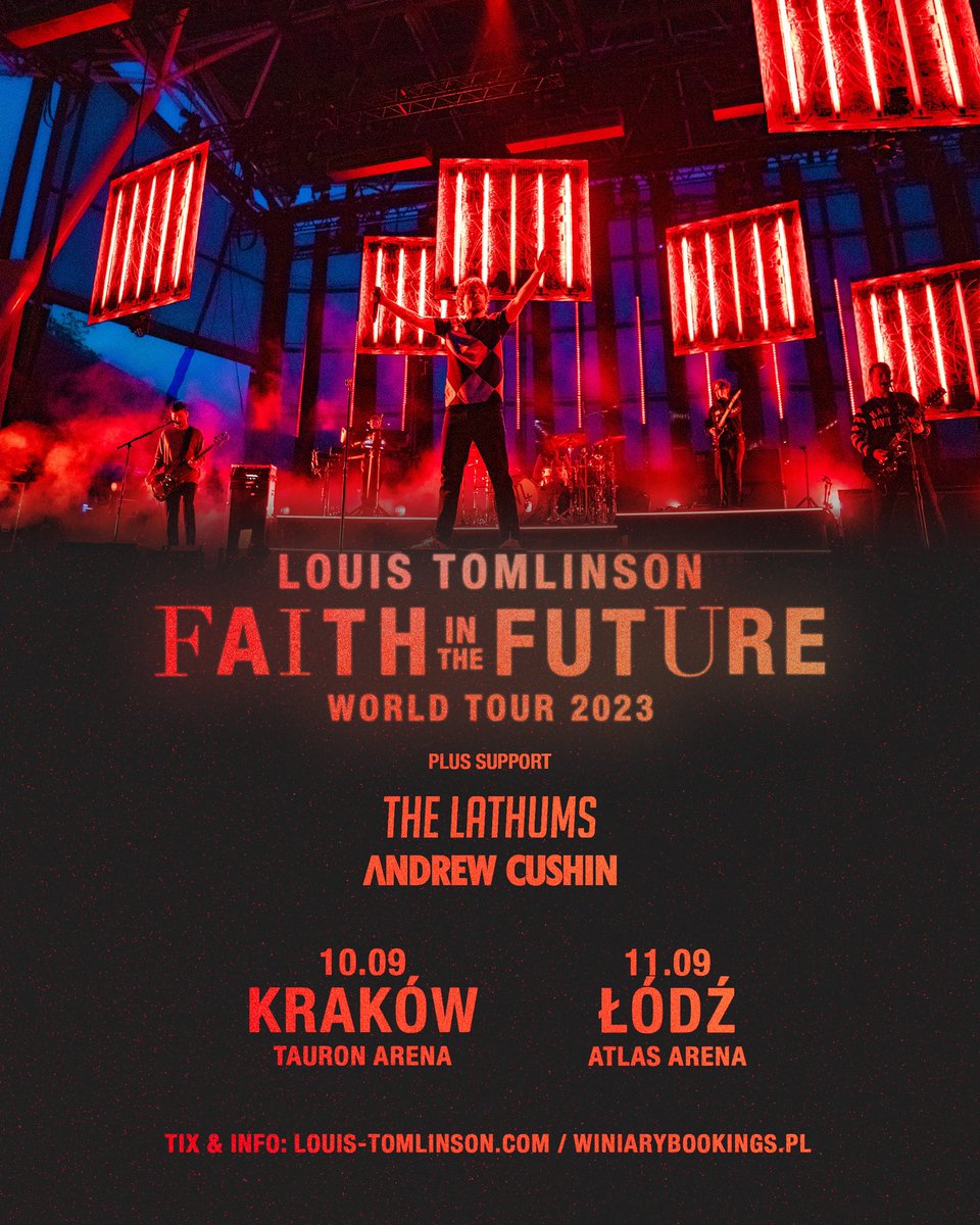 With a change of promoter for the Faith In The Future World Tour shows in Poland on the 10th &amp; 11th September, we would like to inform all ticket holders that previously purchased tickets for these shows remain valid, and new tickets can also be found at: louis-tomlinson.com