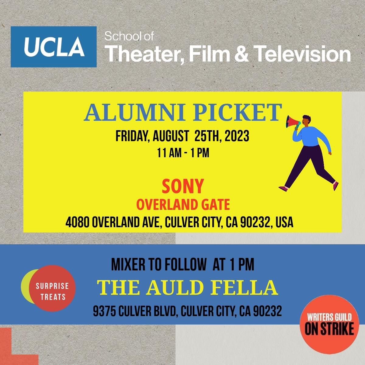 Attention UCLA TFT Alums! #wgastrong