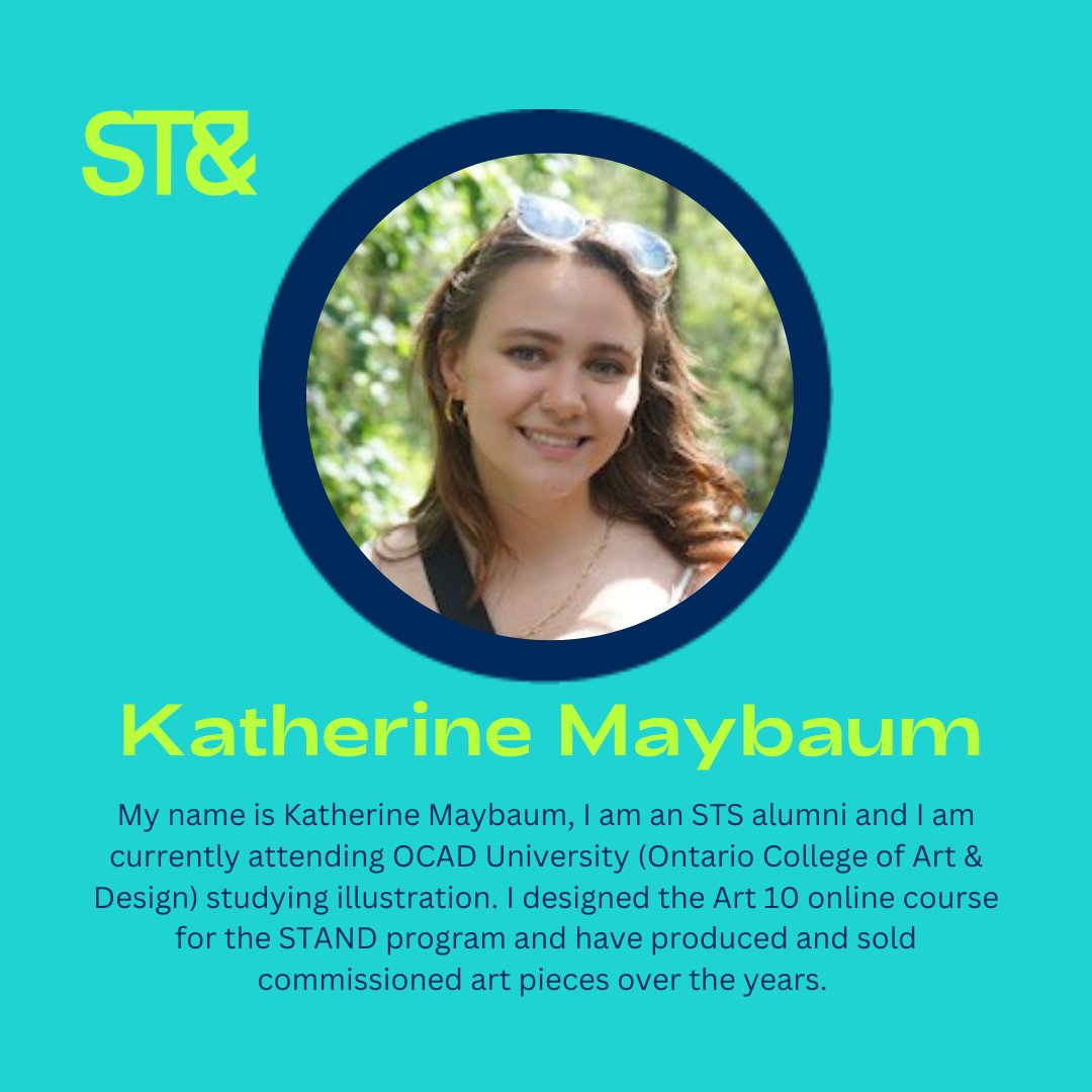 standschool's tweet photo. The excitement is building towards our launch with both our STANDalone courses and our full STAND program. Meet Katherine, she is a Strathcona-Tweedsmuir Alum and now a part of @standschool 🎉Welcome, Katherine! #yyc #standschool #OCAD @STSConnections https://t.co/x4oqLsqh4j