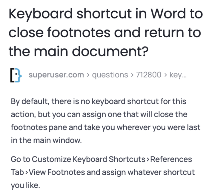 brianscriber's tweet photo. Annoying that there isn't a bidirectional link in Word between endnotes and the text/body. You can click to get to the endnote, but why can't I click to get back to the text?  Adding endnotes should be easier than this.  #Innovation opportunity for #Microsoft. https://t.co/Bfn2IIS7Ct