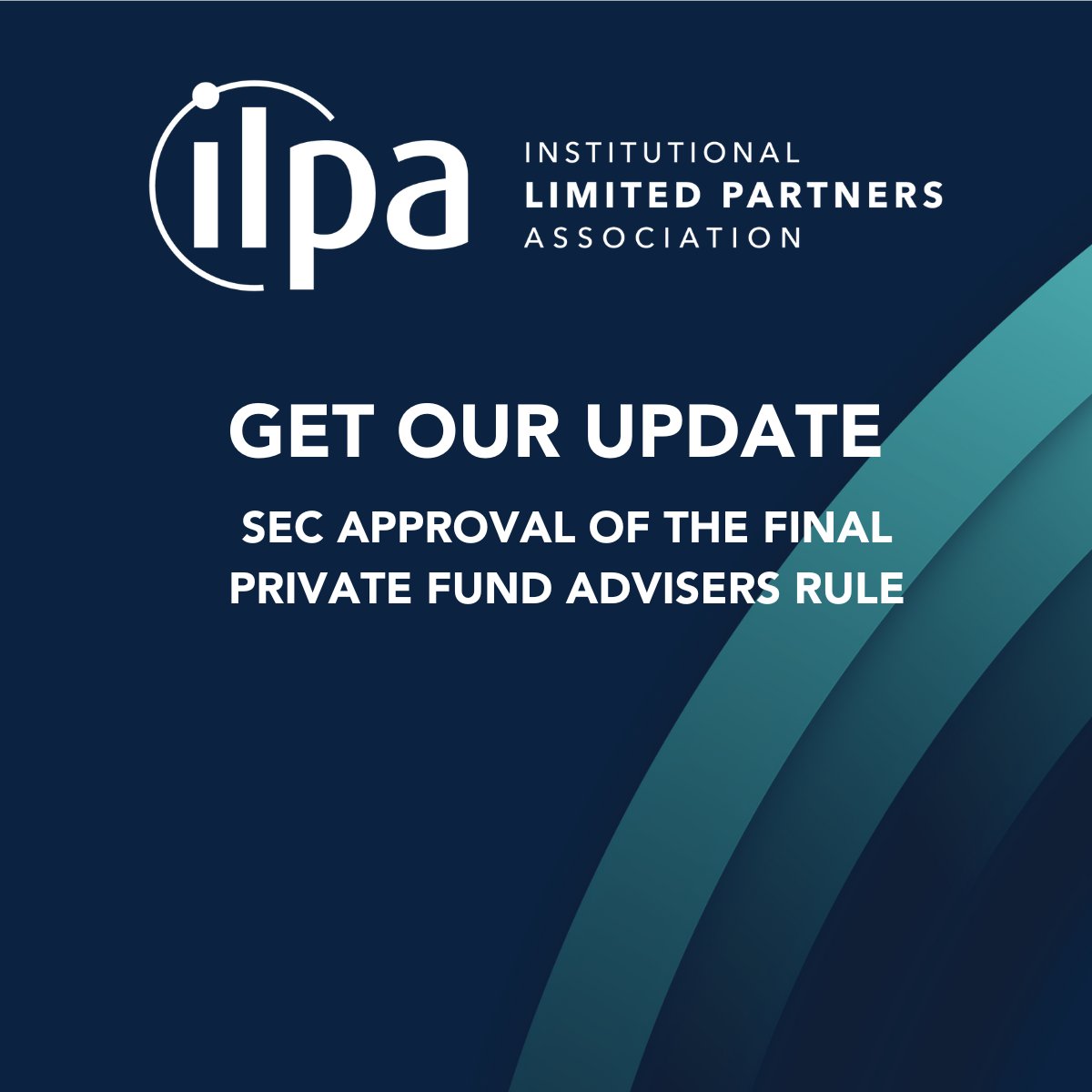 ilpaorg's tweet photo. Today, the @SECGov approved the final Private Fund Advisers rule. Head over to our website now to get our member update and statement from ILPA CEO Jennifer Choi: https://t.co/tENNVgwOZ6 https://t.co/LTJhwqFEtZ