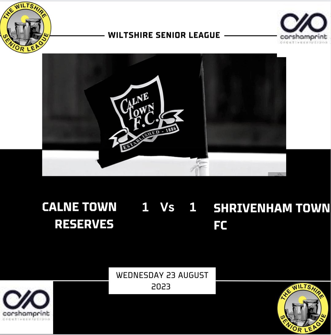 calne_town's tweet photo. FT: 1 v 1

We wanted a response after Saturdays defeat &amp; that’s exactly what we got 💪

Lads were unbelievable tonight &amp; on another day could have easily scored 6 or 7 🤷‍♂️

But a late equaliser for @ShrivenhamFC  means the Pts are shared 🤝

#UpTheRessies #UpTheLilyWhites

⚫️⚪️ https://t.co/awBLd9JF9W