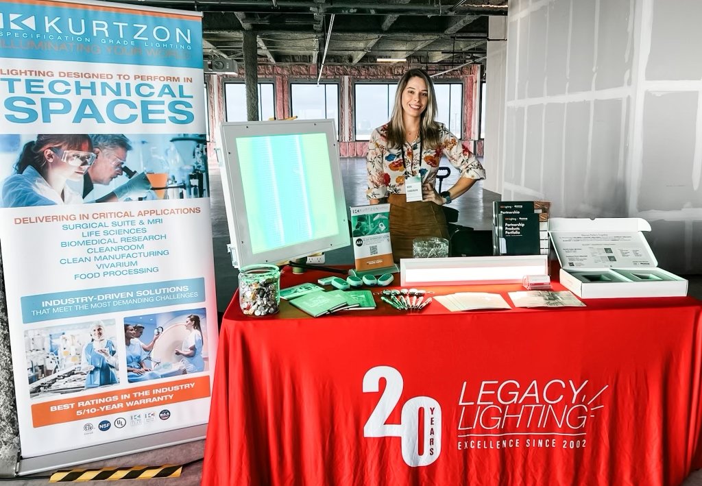 We participated in the CENTRAL TEXAS HEALTHCARE Show, working with Legacy Lighting. Represented by our Senior Sales Engineer, Kerri Funderburk, we showcased lighting for Technical Spaces. #biotech #pharma #lifesciences #cleanroom #medical #lighting #LEDlighting
