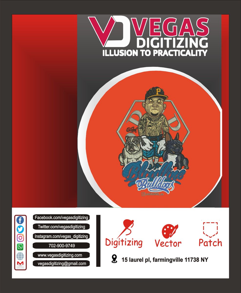 VegasDigitizing's tweet image. Get digitized your ideas into reality with our experts.

#Hat #Cap #Leftchest #Pocket #Polo #Sweatshirt #Jacket #Bag #Patch #Applique #3Dpuff #Hoodie
#vegasdigitizing #artwork #embroidery #usa #digitizing #designing #graphics #art #highquality #embroidery #digitizer