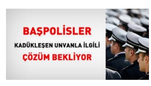 @ErbakanFati Başpolis rütbesi ve alımı kaldırılmış olup, Komiser Yrd.terfi edilmesi için kanun çıkmasına rağmen yarısı mülakat ile terfi etmiş ancak,Halen Komiser Yrd. Rütbesine eşdeğer görev yapan Başpolisler mağdur edildi verilen sözler tutulmadı hak,hukuk, adalet yerini bulsun