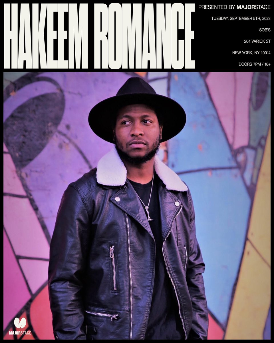 hakeemromance's tweet photo. September 5th!!! Presented By @MajorStageMusic I’ll Be At @SOBs Doors are gonna open at 7PM!!
Here’s the link for tickets https://t.co/wqmIXBSiRQ https://t.co/yvGZJ4ngSe