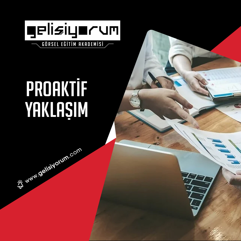 Proaktif yaklaşım, bir kişinin veya bir kurumun gelecekteki olayları tahmin edebilme yeteneğini ve bu olaylara önceden hazırlıklı olma eğilimini ifade eder. Proaktif yaklaşım, kişinin veya kurumun geleceğe yönelik planlarını ve stratejilerini belirleyebilme yeteneğini de kapsar.