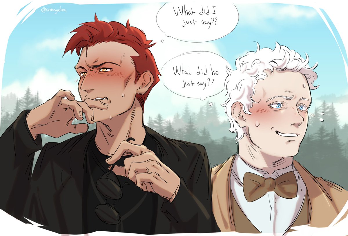 cobayoba's tweet photo. what did he just say

#goodomens #aziracrow https://t.co/HGoww44Fsf