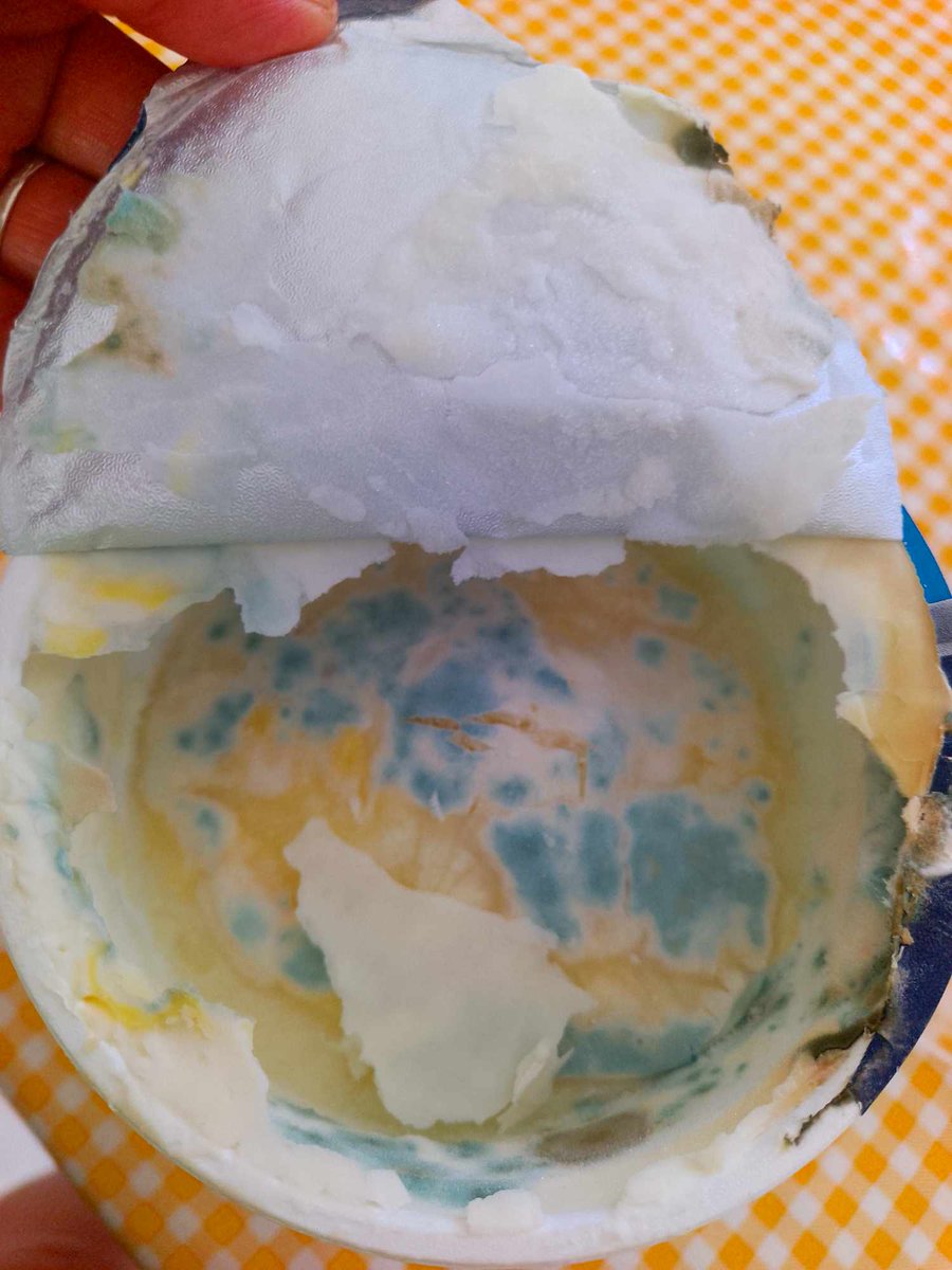 Que onda con ésto <a href="/DanoneMX/">Danone México</a>  ?
Todo el tiempo estuvo en refrigeración, lo vuelvo a abrir, y sorpresa! Más vale que tengan un buen argumento, por qué me quedé sin desayunar mi yogursito con fruta y granola...