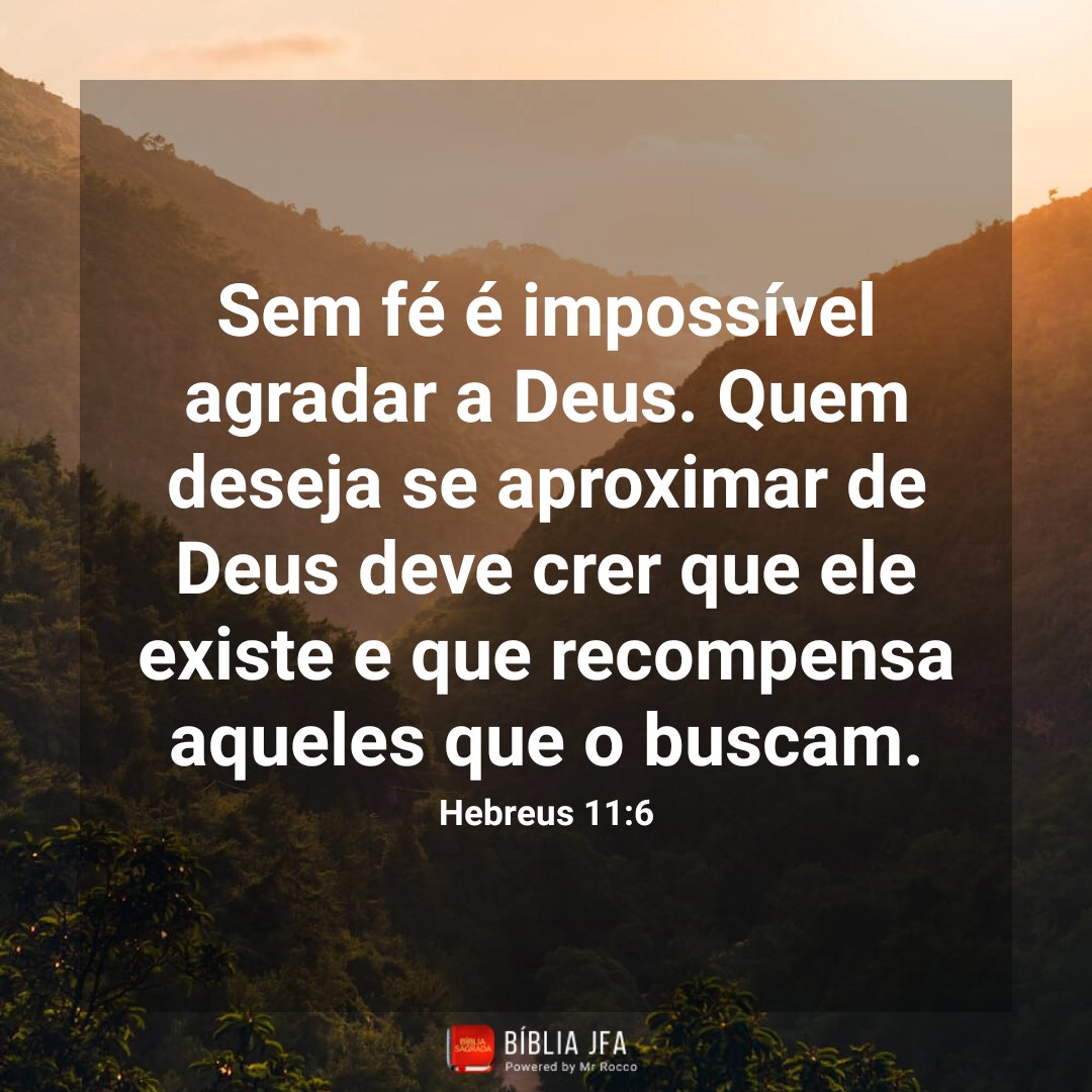 EdsonGo4's tweet photo. VIVER pela fé envolve:

1- Agradar a Deus;
2 - Desejar estar próximo de Deus;
3 - Crer em Deus;
4 - Crer nas Suas recompensas;
5 - Buscar Sua presença. https://t.co/dmfKTcH0th