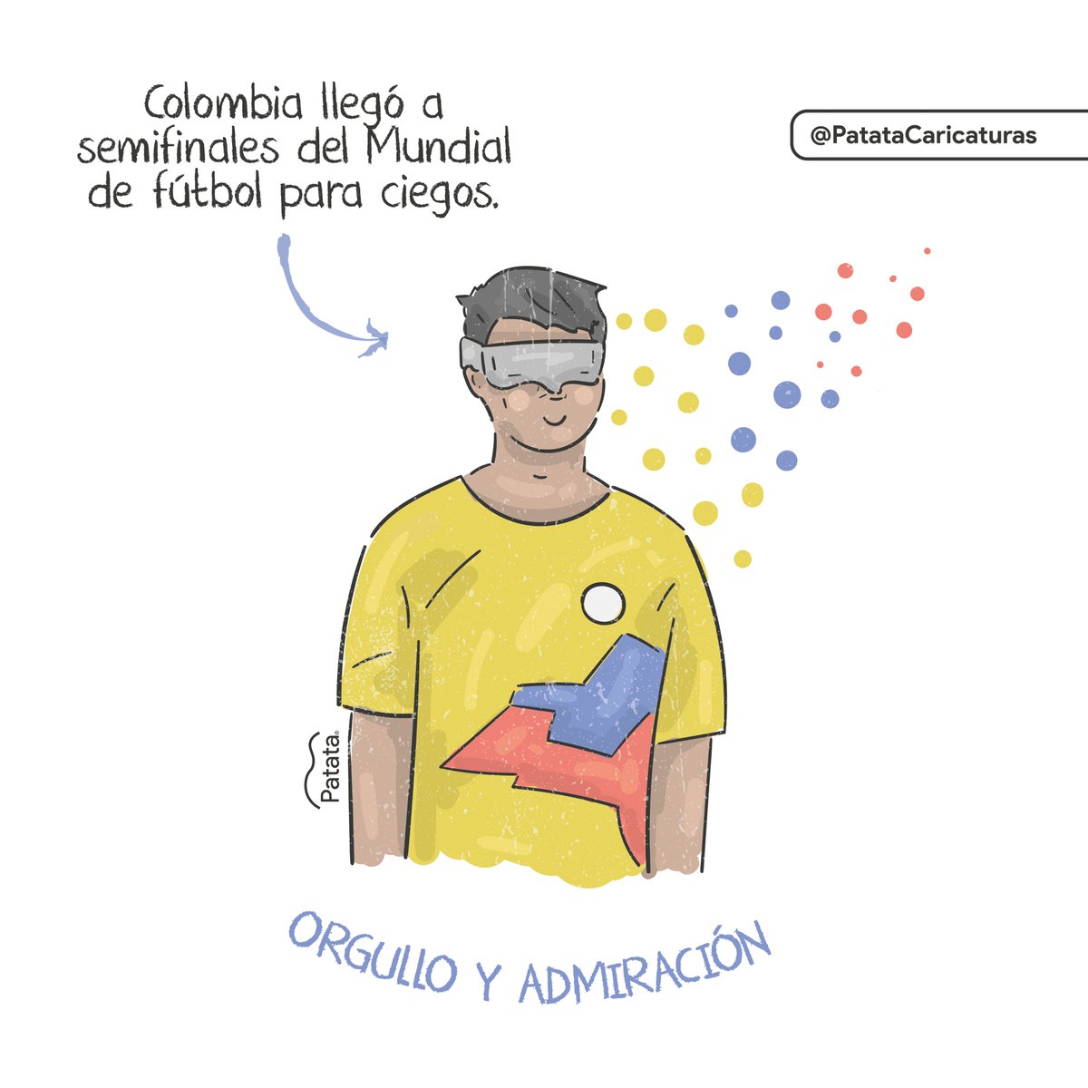 PATATAdibujo's tweet photo. Colombia llegó a semifinales del Mundial de fútbol para ciegos 🎉🇨🇴
🧵 https://t.co/bG8POq7knh
