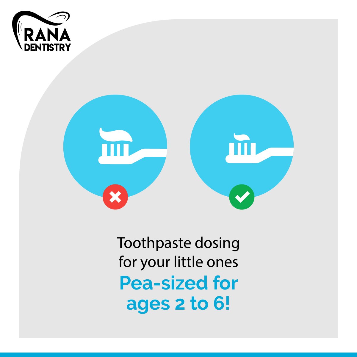 Rana_Dentistry's tweet image. When it comes to toothpaste, using the right amount is key to their oral health. Protect those precious smiles by following this guideline. 

#DidYouKnow #RanaDentistry #ToothpasteTips #HappySmiles #OralHealthMatters #PediatricOralHealth