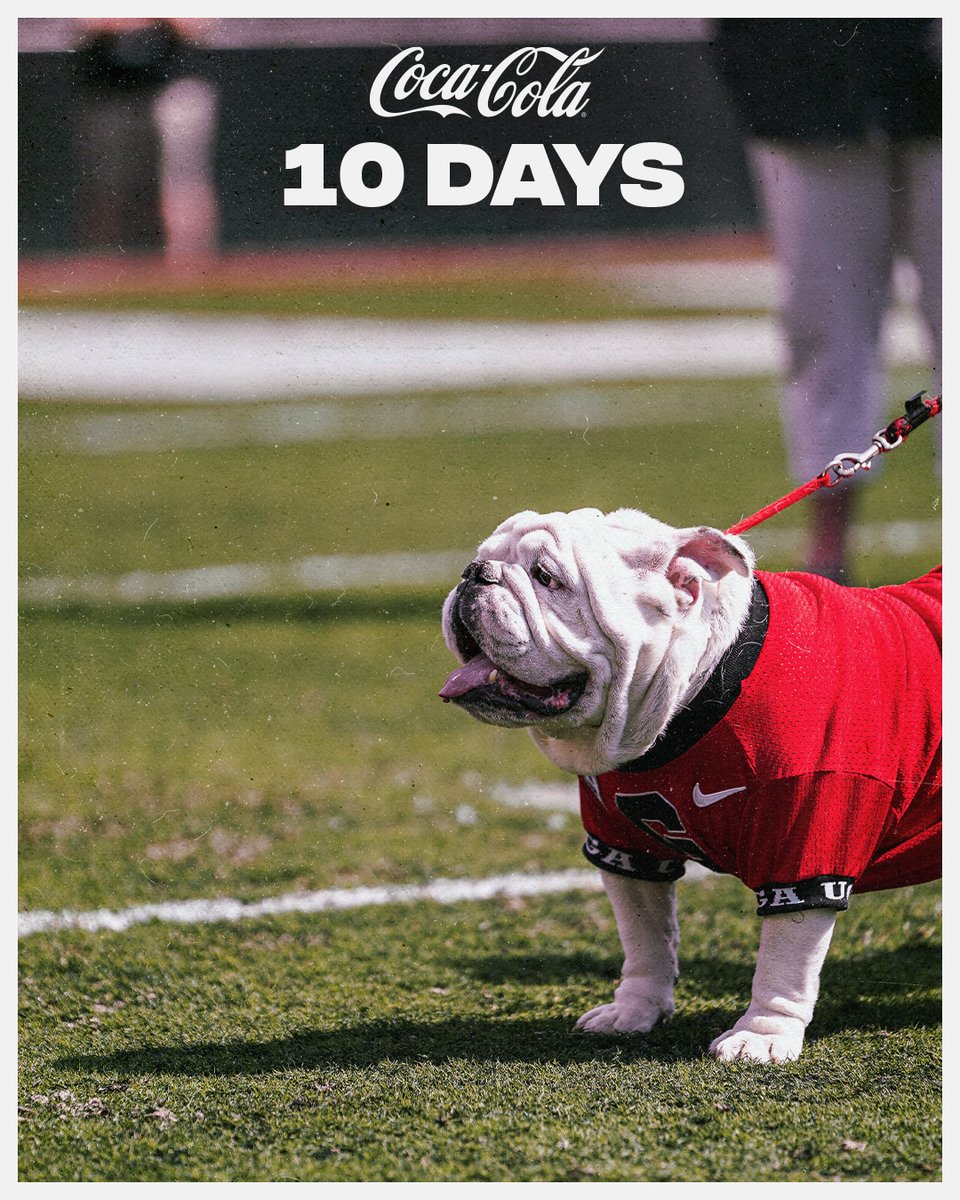 The 10 day countdown is on! #GoDawgs | @CocaCola