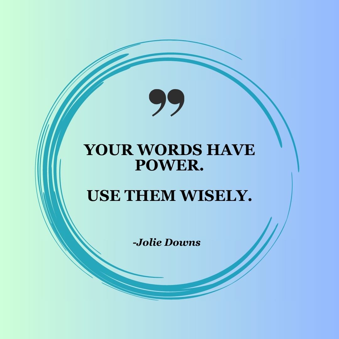 Your words have power.

Use them wisely.

#WordsOfPower 
#ChooseYourWords 
#SpeakWithIntent 
#InfluenceThroughLanguage 
#MindfulExpression 
#HarnessYourVoice 
#LanguageIsKey 
#PositiveLanguage 
#ManifestReality 
#WordsCreateWorlds
#freshbloodpodcast
#thrivingafter40