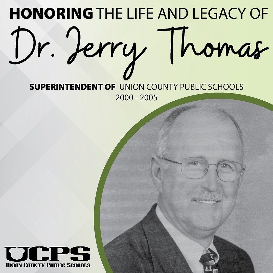 Union County Public Schools (@ucpsnc) on Twitter photo 2/2: Most notably, he was Superintendent from 2000 ā 2005. Dr. Thomas was a well-respected educator, mentor and community leader. His influence on public education will leave a lasting impact on our community. <a href="/AGHoulihan/">Andrew G. Houlihan</a> 2/2: Most notably, he was Superintendent from 2000 ā 2005. Dr. Thomas was a well-respected educator, mentor and community leader. His influence on public education will leave a lasting impact on our community. <a href="/AGHoulihan/">Andrew G. Houlihan</a>