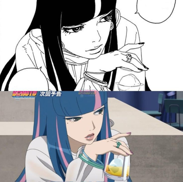EidaGallery's tweet photo. Manga Vs Anime #borutotimeskip #AdaBoruto #Eida https://t.co/tQd3mrT28h