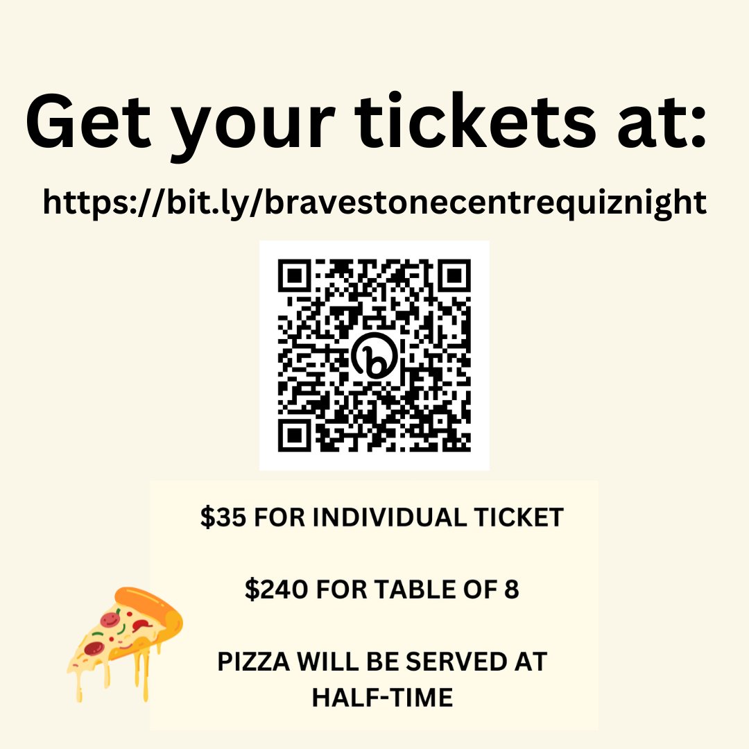 BravestoneC's tweet photo. Join us for some friendly competition at our iconic Quiz Night fundraiser! 🎉📚 
Gather your squad and support our amazing cause!

Tickets:
🎟️ Individual: $35
🎟️ Table of 8: $240

Get your tickets at: 
https://t.co/x0u2TgNmqw https://t.co/aE1vhI5r7J