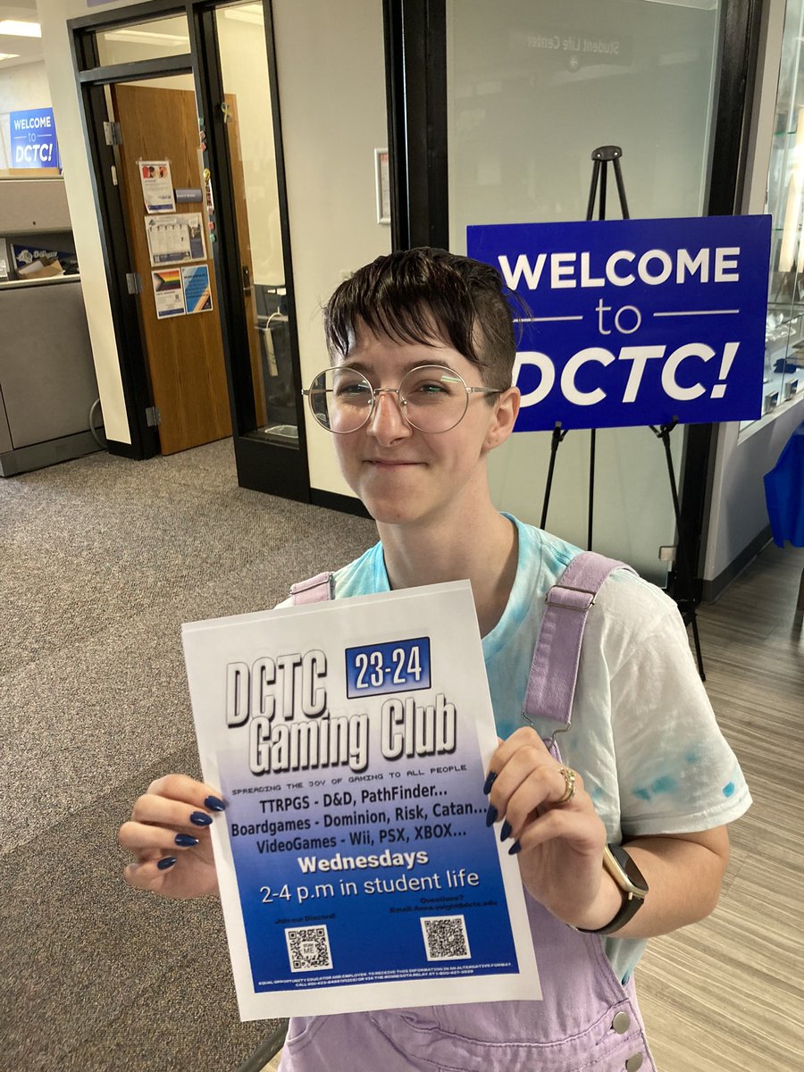 AnnaVoight's tweet image. Gaming club @dctc was in full swing today!

Check out Gaming Club Thursdays 2-4 PM in the Student Life Center!