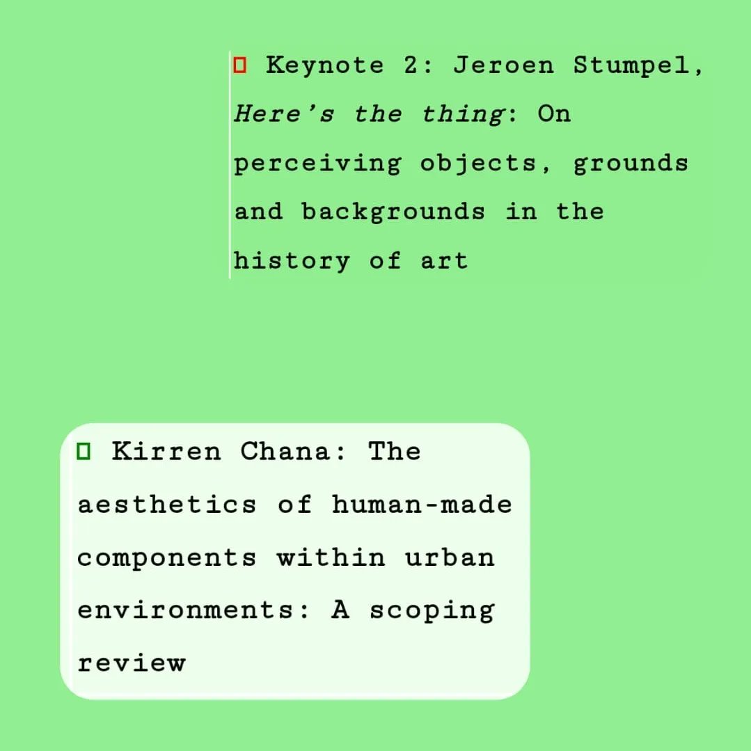 Excited to be heading to The Visual Science of Art Conference! <a href="/2023Vsac/">VSAC 2023</a> 

These are some of the talks and posters I'm most looking forward to 👀