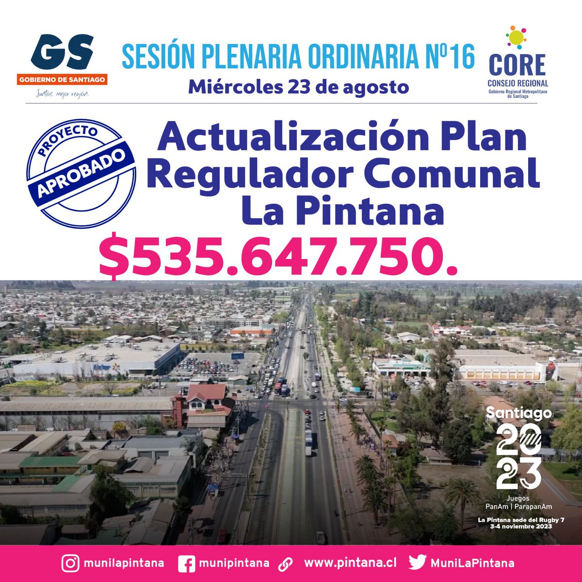 Por primera vez en sus 38 años, La Pintana tendrá Plan Regulador Comunal. Así planificaremos y cuidaremos el territorio, luego de un potente proceso participativo. Felices! 🧵