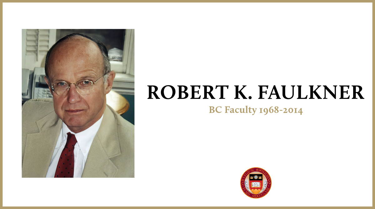 BostonCollege's tweet photo. A campus memorial service will take place on Sept. 23 for retired longtime faculty member and respected scholar of modern political philosophy, Robert K. Faulkner, who died this month at age 88. 

In Memoriam: https://t.co/uKbEjNpGzn https://t.co/nsPZCr3t1G