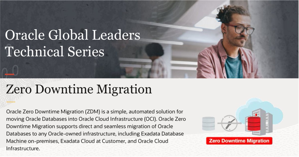 KnownAsMarkus's tweet image. Don't miss this rare opportunity on August 24th, 5:00pm CEST/8am PT, and join @productmanaged presenting on Zero Downtime Migration in @reinerzimmerman's "Oracle Global Leaders Technical Series". Register for free here: go.oracle.com/LP=105660?elqC…