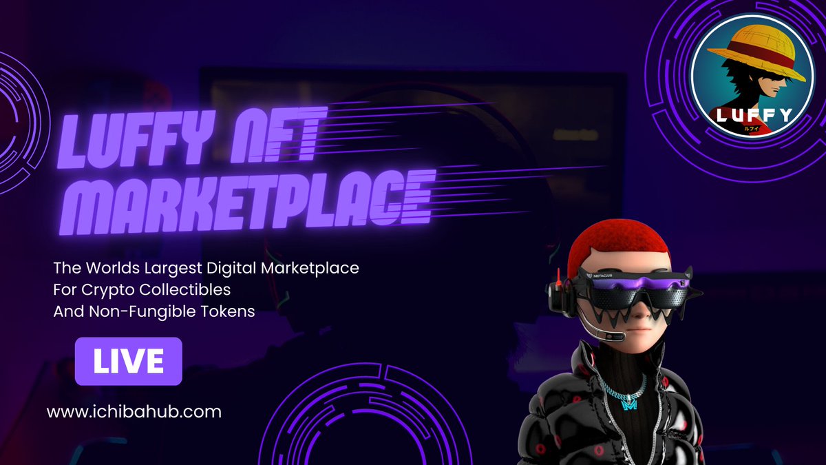 luffyinutoken's tweet photo. Announcing LUFFY's First Class NFT Marketplace - IchibaHub!      

Attention all NFT enthusiasts, artists, and collectors! Dive into a world of endless possibilities with IchibaHub - our cutting-edge NFT marketplace powered by LUFFY.     

Why Choose IchibaHub?    

 Polygon Integration: We’re thrilled to announce that IchibaHub is available on the Polygon network, ensuring faster transactions and lower fees. 

  Coming Soon on Ethereum: Stay tuned! In our next update, we’ll be expanding to the Ethereum network, allowing for even more possibilities and accessibility.    

Burn LUFFY Tokens: Starting from the next patch, users will have the unique ability to burn LUFFY tokens, creating even more excitement and opportunities within the ecosystem.    

Partnership Opportunities: We're open for collaborations! If you're a project that aligns with our vision, partner with us and be part of the future of NFTs.  
 
Buy, Mint, Sell with Ease: Our user-friendly interface ensures a seamless experience whether you're a novice or an NFT pro.   Effortless Transfers: Transfer your NFTs with ease within and beyond our platform.    

Opensea Integration: Increase your visibility! Effortlessly list your NFTs on Opensea to tap into a wider market.    

Unique Burning Method: With our innovative burning method, introduce rarity and demand to your digital treasures like never seen before.   Embark on a pioneering digital journey with IchibaHub, where innovation meets artistry.   

Join us today  and step into the future of NFTs!    
Browse Now: https://t.co/XFHq1TzZqH